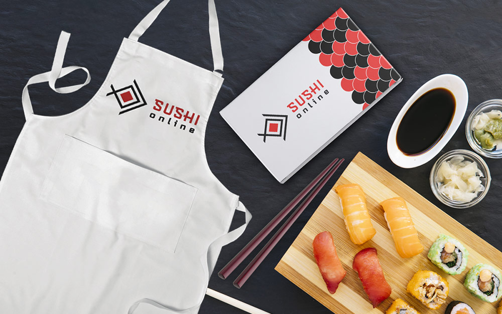 კომპანია Sushi Online-ს ბრენდინგი დამზადებულია Smart Web-ს მიერ