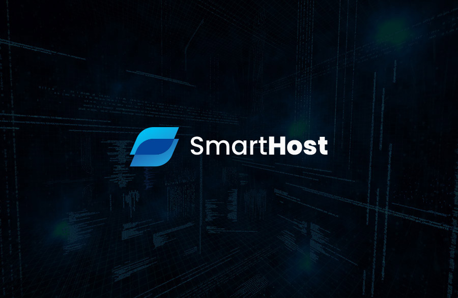 კომპანია SmartHost-ის ლოგო დამზადებულია Smart Web-ს მიერ